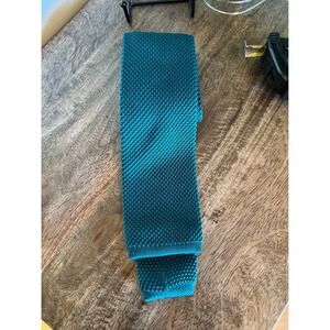 SERO New England Classics Mens Green‎ Polyester Knit Neck Tie Career Academia